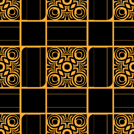 Seamless geometric modern art deco pattern backgroundのイラスト素材