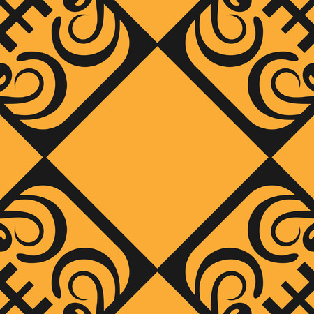 Abstract pattern in arabian style. Seamless vector background. Graphic modern art deco patternのイラスト素材