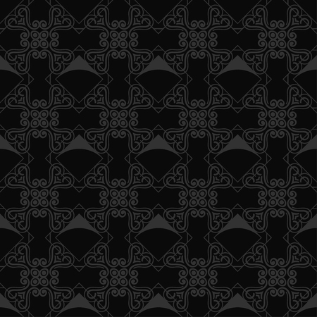 Vintage retro modern art deco ornamental seamless patternのイラスト素材
