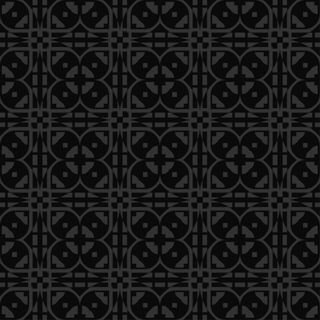 Vector modern tiles pattern. Abstract art deco seamless monochrome background