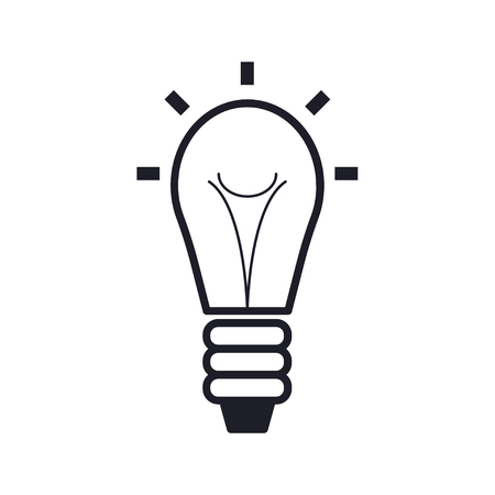 Bulb icon, idea icon, lighting design vector illustrationのイラスト素材