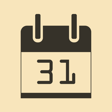 Date, calendar icon vector symbolのイラスト素材
