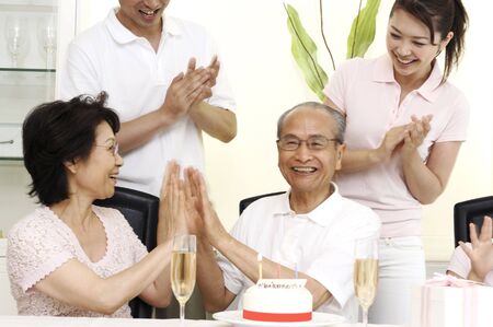 Birthday of grandadの写真素材