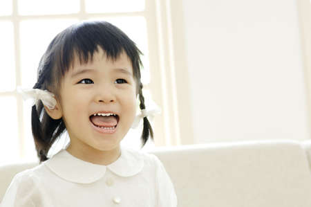 Smiling girlの写真素材