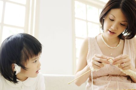 Mother and daughterの写真素材