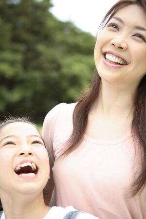 Mother and daughterの写真素材