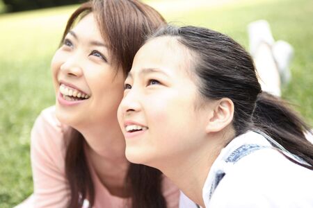 Mother and daughterの写真素材