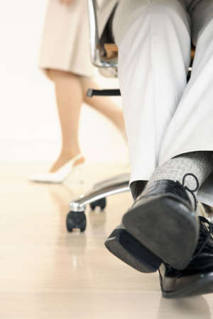 Foot of Japanese office workerの写真素材