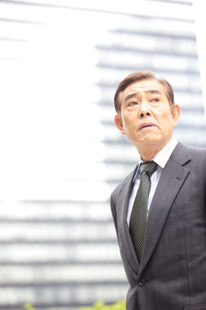 Portrait of Japanese office workerの写真素材