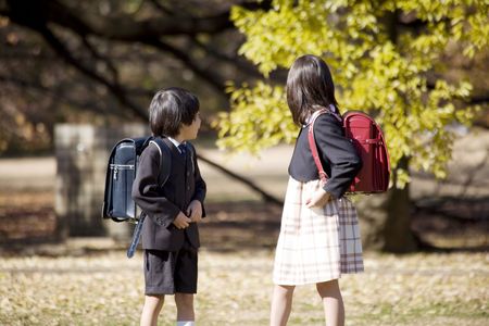 Japanese primary schoolchildの写真素材