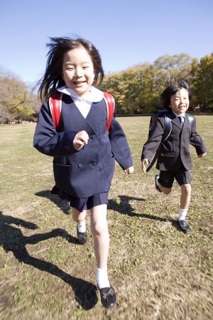 Japanese primary schoolchildの写真素材