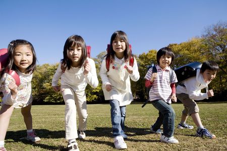 Japanese primary schoolchildの写真素材