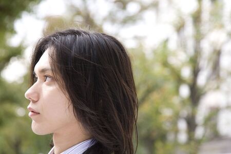 Portrait of Japanese young office worker