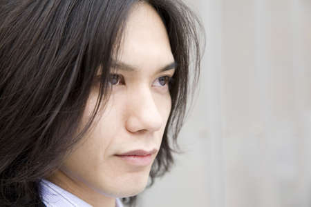 Portrait of Japanese young office workerの写真素材