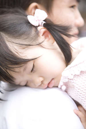 Sleeping girlの写真素材