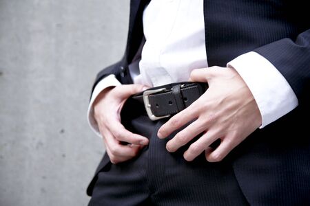 Waist of office workerの写真素材