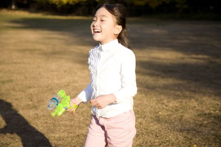 Portrait of Japanese girlの写真素材