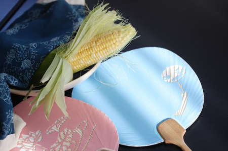 Paper fanの写真素材