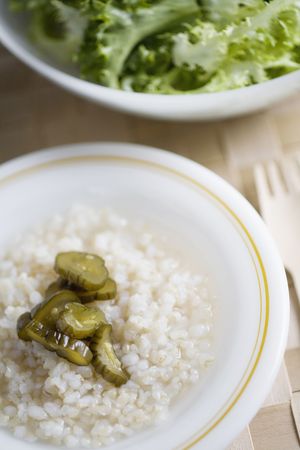 Rice porridgeの写真素材