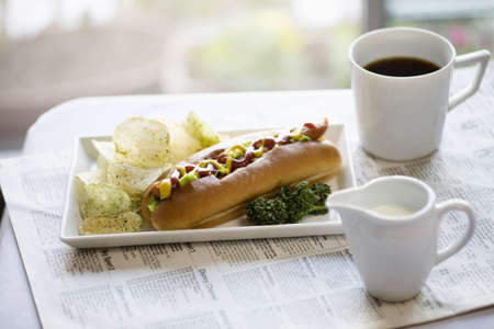 Hotdogの写真素材