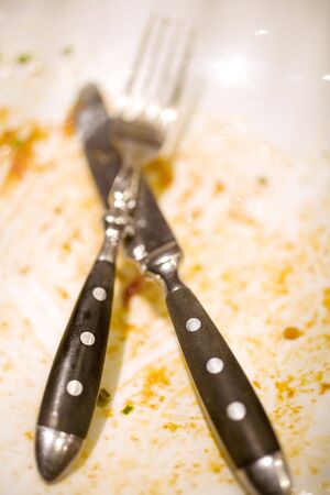 Knife and folkの写真素材