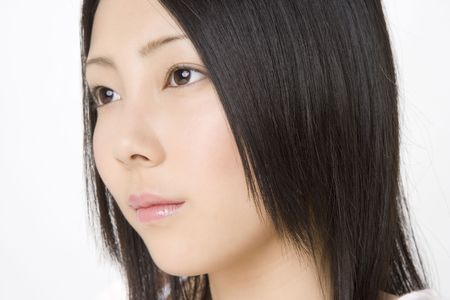Face of Japanese womanの写真素材