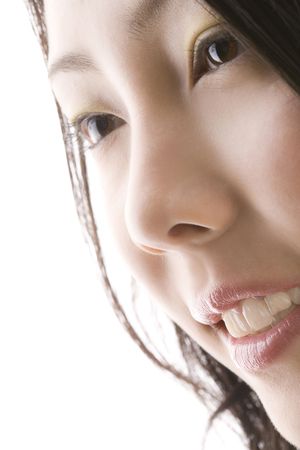 Face of Japanese womanの写真素材