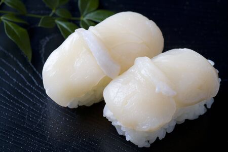 Scallop sushiの写真素材