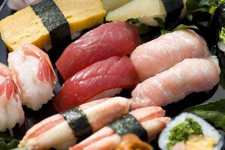 Assorted sushiの写真素材
