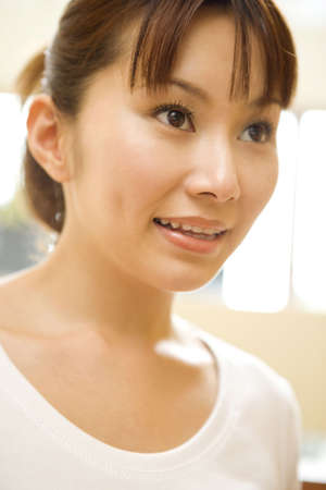 Portrait of Japanese womanの写真素材