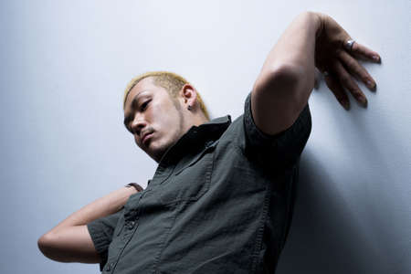 Portrait of young manの写真素材