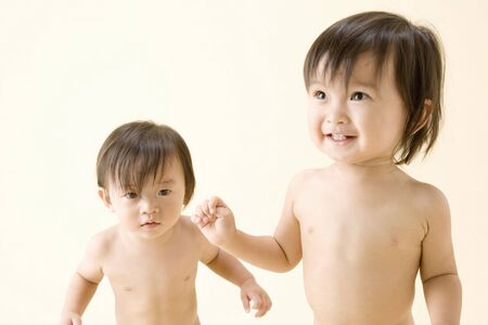 Japanese babiesの写真素材