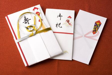 Special envelope for presenting a monetary gift or a tipの写真素材