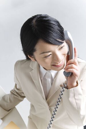 Japanese office ladyの写真素材