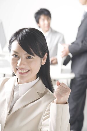 Japanese office ladyの写真素材