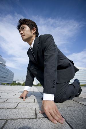 Starting lineの写真素材