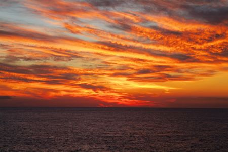 Evening glowの写真素材