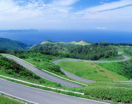 Winding roadの写真素材