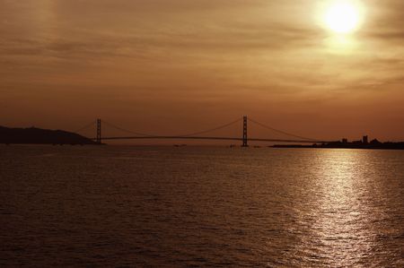 Evening sunの写真素材