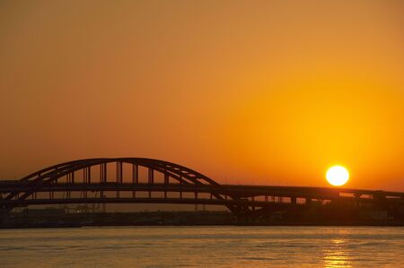 Rising sunの写真素材