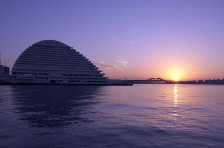 Rising sunの写真素材