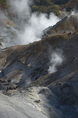 Hot spring villageの写真素材