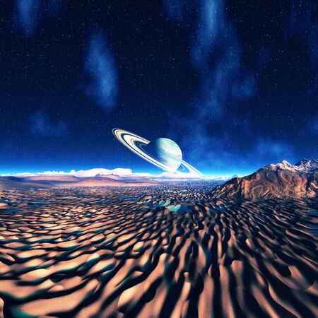 Saturnの写真素材