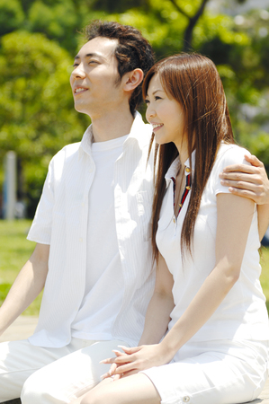 Japanese coupleの写真素材