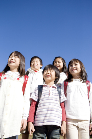 Japanese primary schoolchildの写真素材