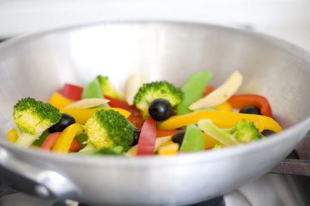 Stir fried vegetablesの写真素材