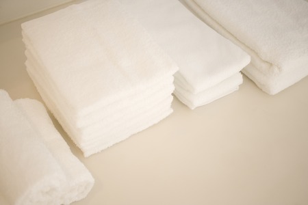 White towelsの写真素材