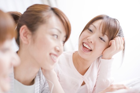 Women who enjoy chattingの写真素材