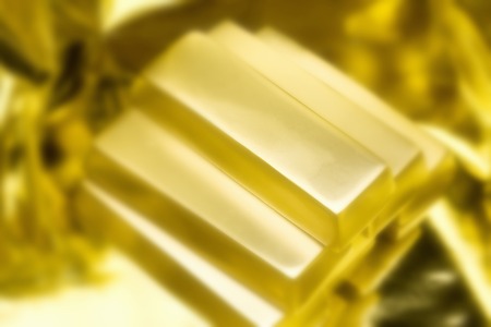 Gold bullionの写真素材