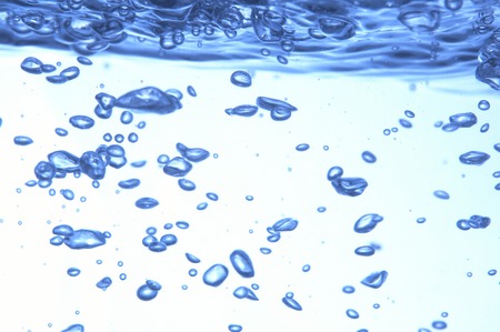 Some bubble in the water.